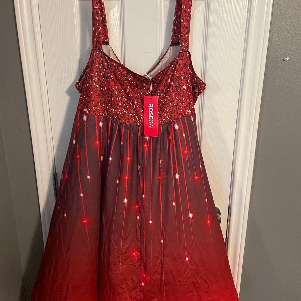 Red dress 2xl brand rosegal